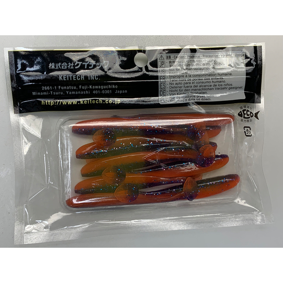 Силікон Keitech Easy Shiner 3" (10 шт/упак), колір:pal#09 violet fire, Довжина силікону: 3" (7.6 см), Колір силікону: PAL#09 Violet Fire, фото , изображение 12
