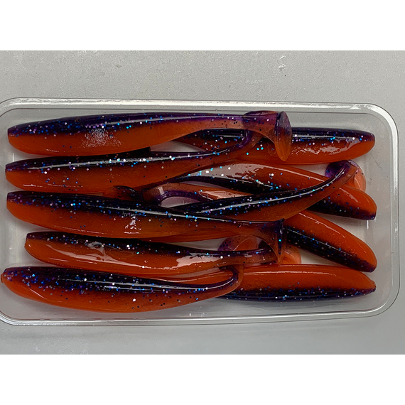 Силікон Keitech Easy Shiner 3" (10 шт/упак), колір:pal#09 violet fire, Довжина силікону: 3" (7.6 см), Колір силікону: PAL#09 Violet Fire, фото , изображение 10
