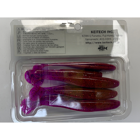 Силікон Keitech Easy Shiner 4" (7 шт/упак), колір:pal#13 mistic spice, Довжина силікону: 4" (10.2 см), Колір силікону: PAL#13 Mistic Spice, фото , изображение 10