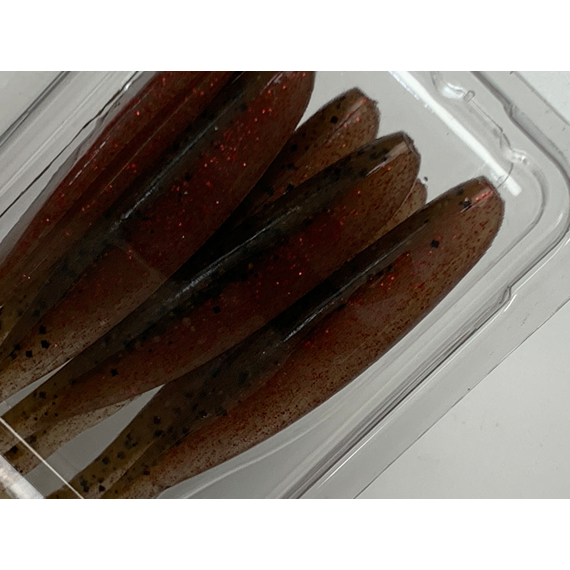 Силікон Keitech Easy Shiner 3.5", колір:404 red crawdad, Довжина силікону: 3.5" (8.9 см), Колір силікону: 404 Red Crawdad, фото , изображение 18