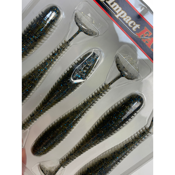 Силікон Keitech Swing Impact FAT 3.8" (6 шт/упак), колір:418 bluegill flash, Довжина силікону: 3.8" (9.7 см), Колір силікону: 418 Bluegill Flash, фото , изображение 6