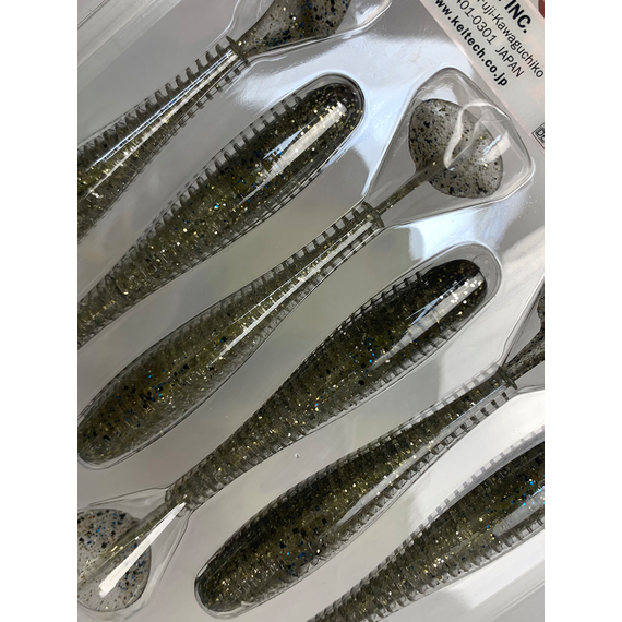 Силікон Keitech Swing Impact FAT 3.8" (6 шт/упак), колір:418 bluegill flash, Довжина силікону: 3.8" (9.7 см), Колір силікону: 418 Bluegill Flash, фото , изображение 7