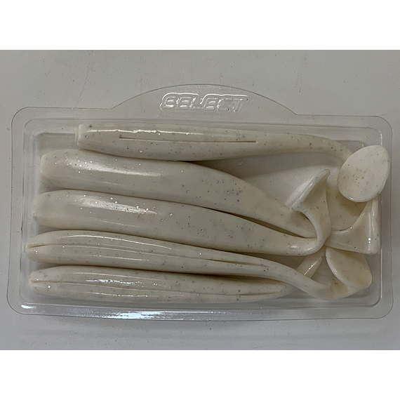 Силікон Select Easy Shad 3.5" #557 — їстівний віброхвіст для судака, щуки та великого окуня (5 шт/упак), Довжина силікону: 3.5" (8.89 см), Колір силікону: 557, фото , изображение 5