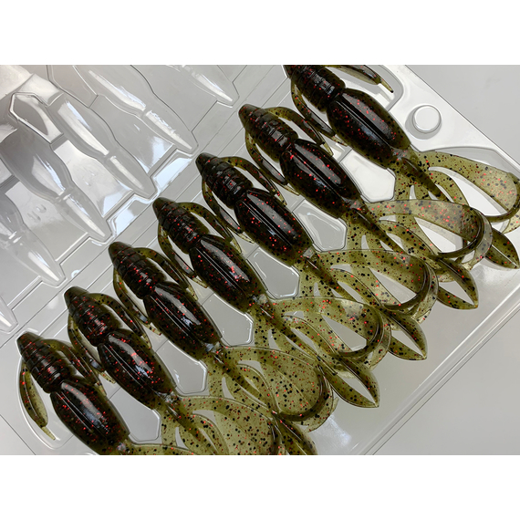 Силікон Keitech Crazy Flapper 3.6" (7 шт/упак), колір: 208 watermelon pp. red, Довжина силікону: 3.6" (9.1 см), Колір силікону: 208 Watermelon PP. Red, фото , изображение 10