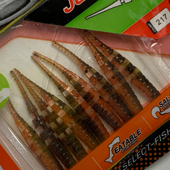 Силікон Select Javik 1.8" col.217 (9 шт/упак), Довжина силікону: 1.8" (4.57 см), Колір силікону: 217, фото , изображение 10