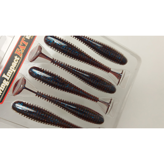 Силікон Keitech Swing Impact FAT 3.8" (6 шт/упак), колір:ea#03 grape, Довжина силікону: 3.8" (9.7 см), Колір силікону: EA#03 Grape, фото , изображение 8