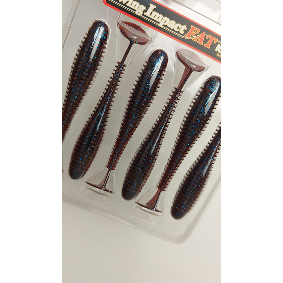 Силікон Keitech Swing Impact FAT 3.8" (6 шт/упак), колір:ea#03 grape, Довжина силікону: 3.8" (9.7 см), Колір силікону: EA#03 Grape, фото , изображение 9