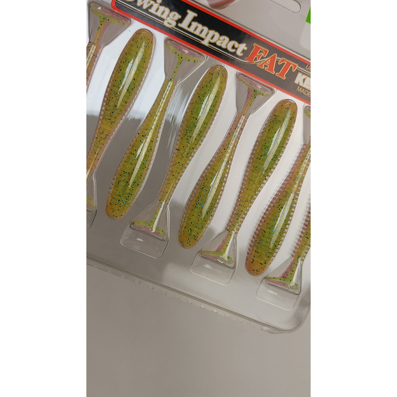 Силікон Keitech Swing Impact FAT 2.8" (8 шт/упак), колір:ea#16 cotton candy blue f, Довжина силікону: 2.8" (7.1 см), Колір силікону: ea#16 cotton candy blue f, фото , изображение 13