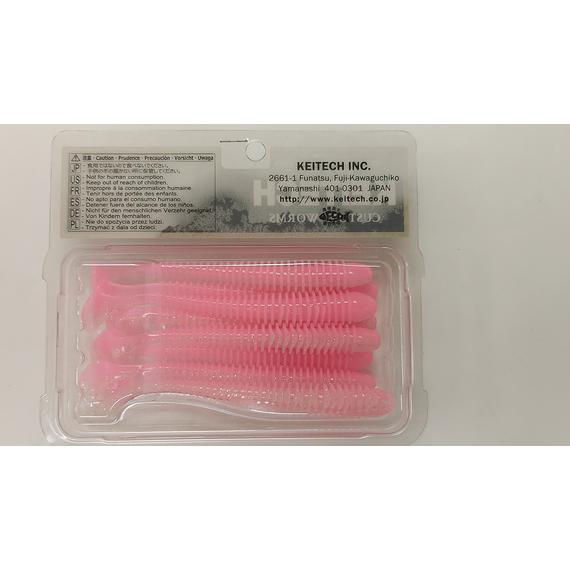 Силікон Keitech Swing Impact 4" (8 шт/упак), колір:ea#10 pink silver glow, Довжина силікону: 4" (10.2 см), Колір силікону: EA#10 Pink Silver Glow, фото , изображение 6