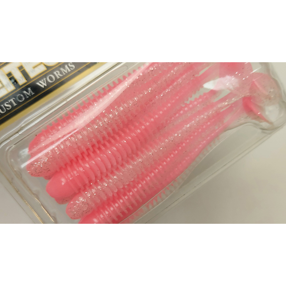 Силікон Keitech Swing Impact 4" (8 шт/упак), колір:ea#10 pink silver glow, Довжина силікону: 4" (10.2 см), Колір силікону: EA#10 Pink Silver Glow, фото , изображение 4