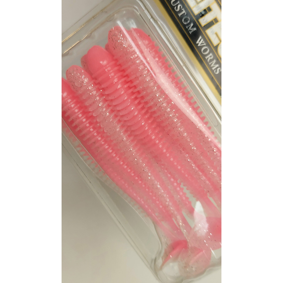 Силікон Keitech Swing Impact 4" (8 шт/упак), колір:ea#10 pink silver glow, Довжина силікону: 4" (10.2 см), Колір силікону: EA#10 Pink Silver Glow, фото , изображение 5