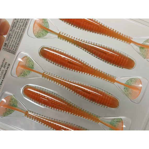 Силікон Keitech Swing Impact FAT 3.8" (6 шт/упак), колір:pal#11 rotten carrot, Довжина силікону: 3.8" (9.7 см), Колір силікону: PAL#11 Rotten Carrot, фото , изображение 14