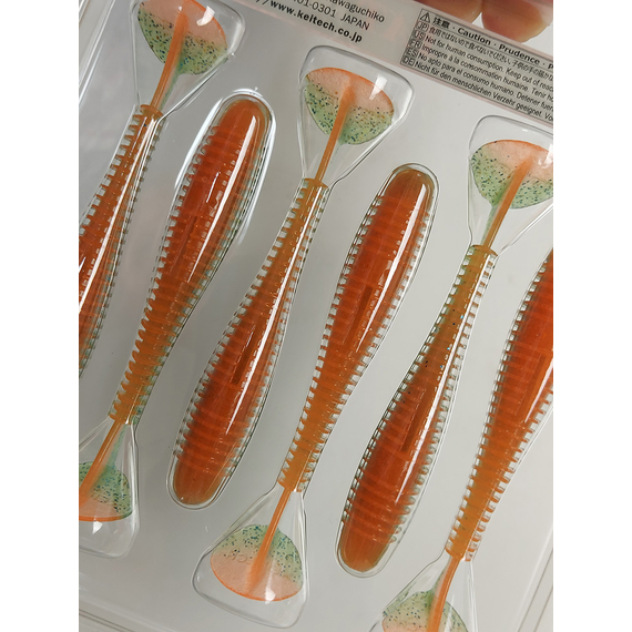 Силікон Keitech Swing Impact FAT 3.8" (6 шт/упак), колір:pal#11 rotten carrot, Довжина силікону: 3.8" (9.7 см), Колір силікону: PAL#11 Rotten Carrot, фото , изображение 16