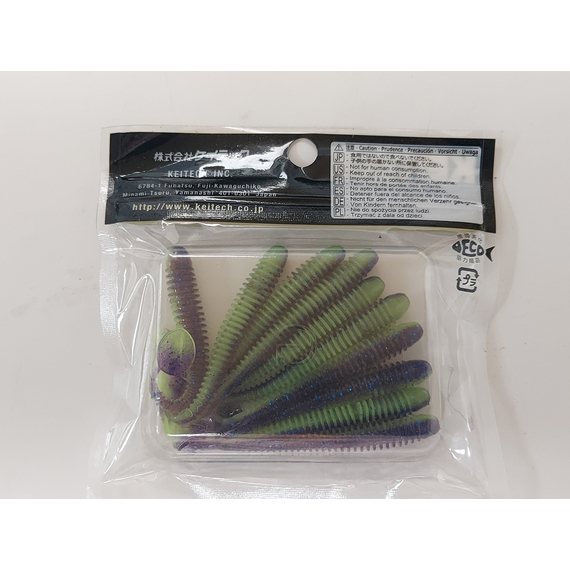 Силікон Keitech Swing Impact 2.5" (10 шт/упак), колір:pal#06 violet lime berry, Довжина силікону: 2.5" (6.3 см), Колір силікону: PAL#06 Violet Lime Berry, фото , изображение 6