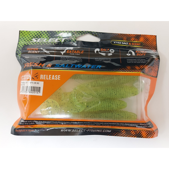 Силікон Select Fatfish 3.8" col.072 (5 шт/пак), Довжина силікону: 3.8" (9.65 см), Колір силікону: 072, фото , изображение 6