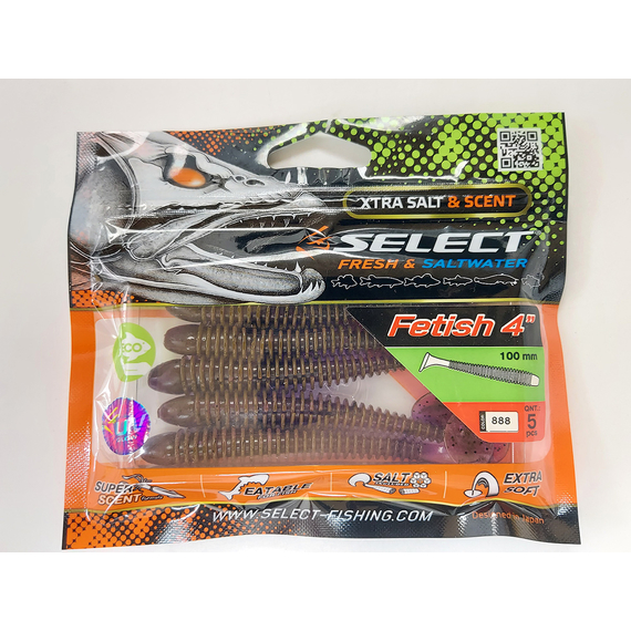 Силікон Select Fetish 4" col.888 (5 шт/упак), Довжина силікону: 4.0" (10.16 см), Колір силікону: 888, фото , изображение 3