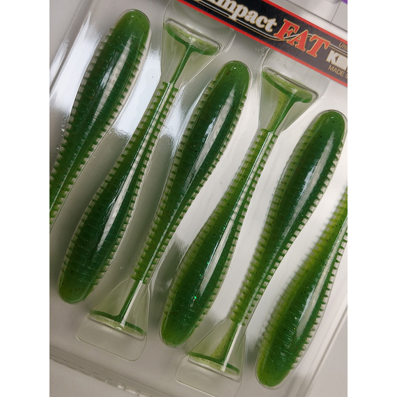 Силікон Keitech Swing Impact FAT 4.3" (6 шт/упак), колір:424 lime chartreuse, Довжина силікону: 4.3" (10.9 см), Колір силікону: 424 Lime Chartreuse, фото , изображение 9