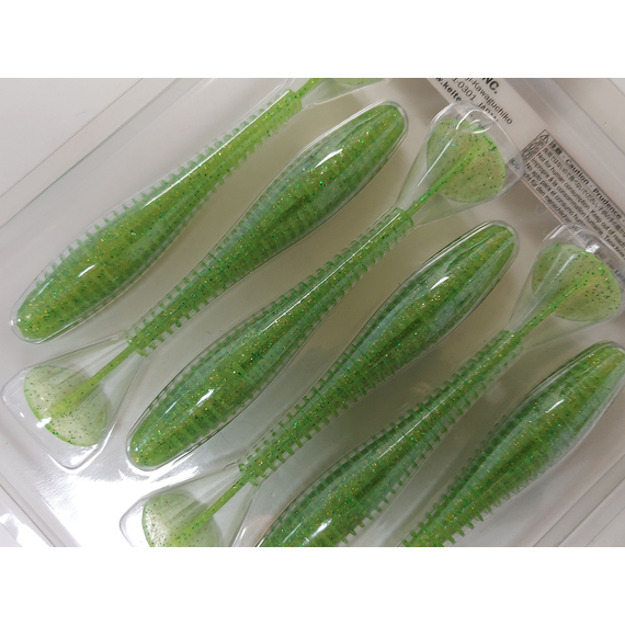 Силікон Keitech Swing Impact FAT 4.3" (6 шт/упак), колір:424 lime chartreuse, Довжина силікону: 4.3" (10.9 см), Колір силікону: 424 Lime Chartreuse, фото , изображение 8