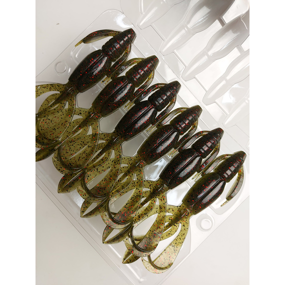 Силикон Keitech Crazy Flapper 4.4" (6 шт/упак) ц:208 watermelon pp., Длина силикона: 4.4" (11.2 см), Расцветка силикона: 208 Watermelon PP. Red, фото , изображение 8