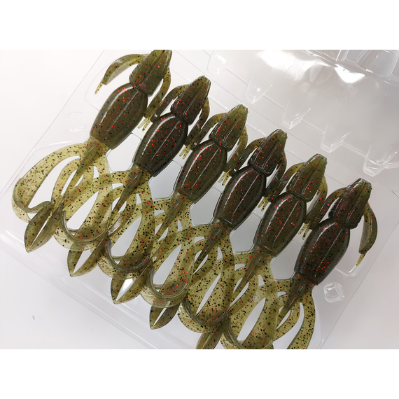 Силикон Keitech Crazy Flapper 4.4" (6 шт/упак) ц:208 watermelon pp., Длина силикона: 4.4" (11.2 см), Расцветка силикона: 208 Watermelon PP. Red, фото , изображение 6