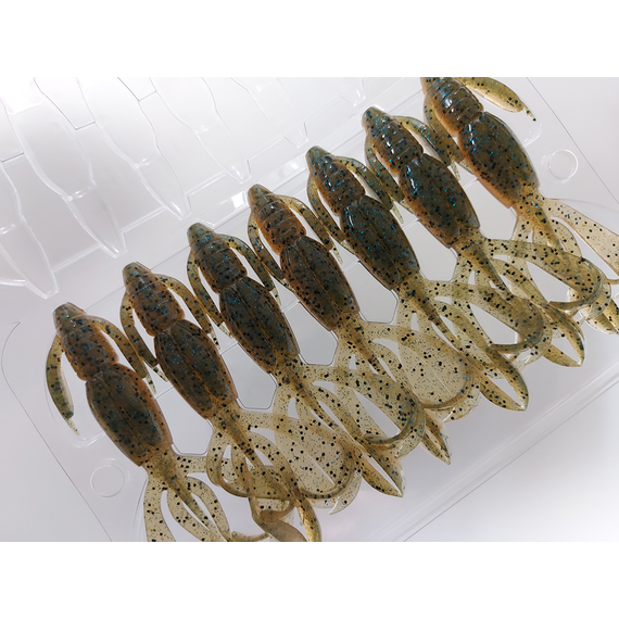 Силікон Keitech Crazy Flapper 3.6" (7 шт/упак), колір: 403 green weenie blue, Довжина силікону: 3.6" (9.1 см), Колір силікону: 403 Green Weenie Blue, фото , изображение 7