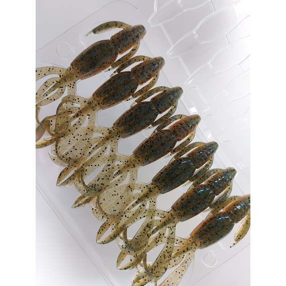 Силікон Keitech Crazy Flapper 3.6" (7 шт/упак), колір: 403 green weenie blue, Довжина силікону: 3.6" (9.1 см), Колір силікону: 403 Green Weenie Blue, фото , изображение 10