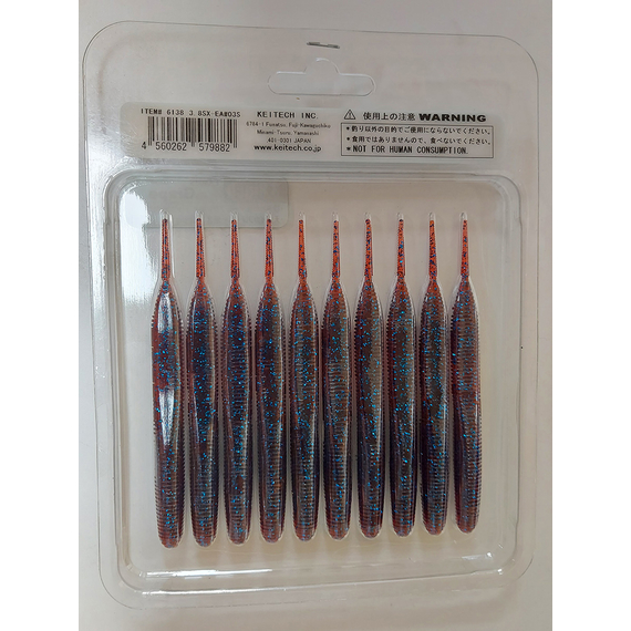Силікон Keitech Sexy Impact 3.8" (10 шт/упак), колір:ea#03 grape, Довжина силікону: 3.8" (9.7 см), Колір силікону: EA#03 Grape, фото , изображение 8