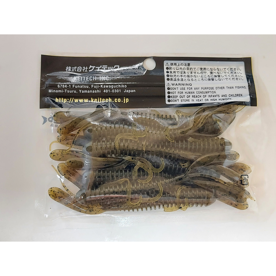 Силікон Keitech Hog Impact 4" (8 шт/упак), колір:101 green pumpkin pp., Довжина силікону: 4" (10.2 см), Колір силікону: 101 Green Pumpkin PP, фото , изображение 6