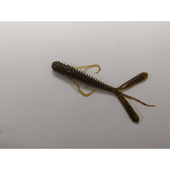 Силікон Keitech Hog Impact 4" (8 шт/упак), колір:101 green pumpkin pp., Довжина силікону: 4" (10.2 см), Колір силікону: 101 Green Pumpkin PP, фото , изображение 4