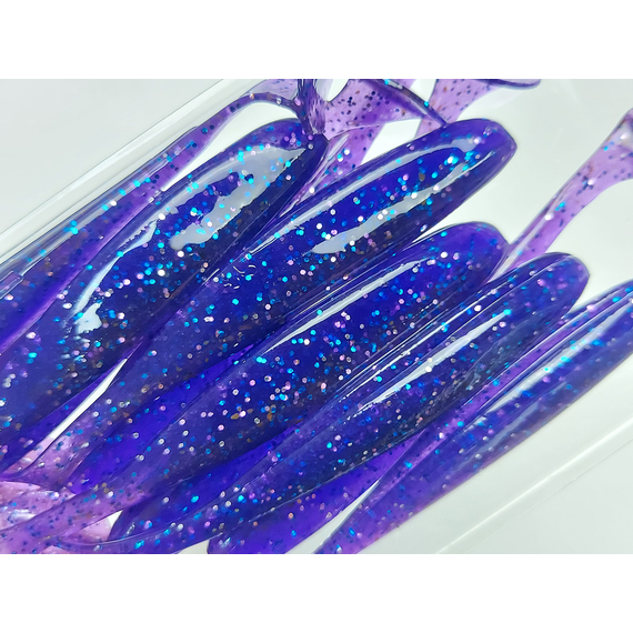 Силікон Keitech Easy Shiner 3" (10 шт/упак), колір:ea#04 violet, Довжина силікону: 3" (7.6 см), Колір силікону: EA#04 Violet, фото , изображение 8