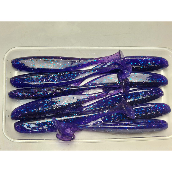 Силікон Keitech Easy Shiner 3" (10 шт/упак), колір:ea#04 violet, Довжина силікону: 3" (7.6 см), Колір силікону: EA#04 Violet, фото , изображение 9