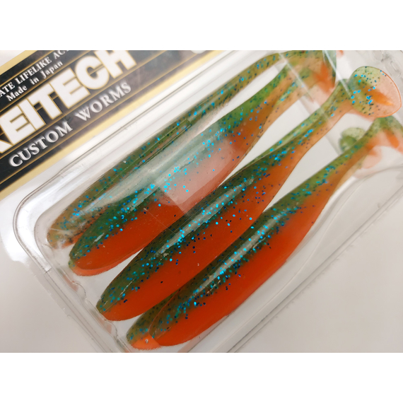 Силікон Keitech Easy Shiner 3.5", колір:pal#11 rotten carrot, Довжина силікону: 3.5" (8.9 см), Колір силікону: PAL#11 Rotten Carrot, фото , изображение 11