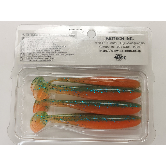 Силікон Keitech Easy Shiner 3.5", колір:pal#11 rotten carrot, Довжина силікону: 3.5" (8.9 см), Колір силікону: PAL#11 Rotten Carrot, фото , изображение 14