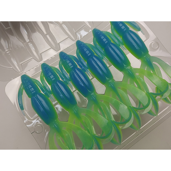 Силікон Keitech Crazy Flapper 4.4" (6 шт/упак), колір: pal#03 ice chartreuse, Довжина силікону: 4.4" (11.2 см), Колір силікону: PAL#03 Ice Chartreuse, фото , изображение 5