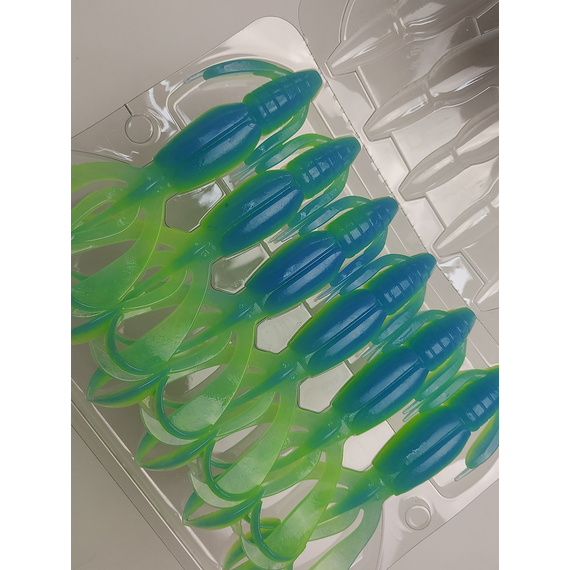 Силікон Keitech Crazy Flapper 4.4" (6 шт/упак), колір: pal#03 ice chartreuse, Довжина силікону: 4.4" (11.2 см), Колір силікону: PAL#03 Ice Chartreuse, фото , изображение 8