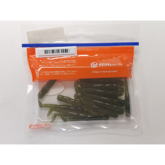 Силікон Reins Rockvibe Shad 2" 001 Watermelon Seed (20шт/уп), Довжина силікону: 2.0" (5,08 см), Колір силікону: 001 Watermelon Seed, фото , изображение 5