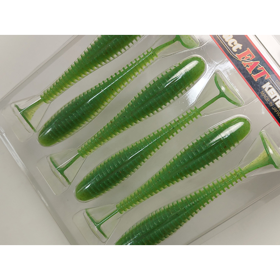 Силікон Keitech Swing Impact FAT 4.3" (6 шт/упак), колір:424 lime chartreuse, Довжина силікону: 4.3" (10.9 см), Колір силікону: 424 Lime Chartreuse, фото , изображение 12