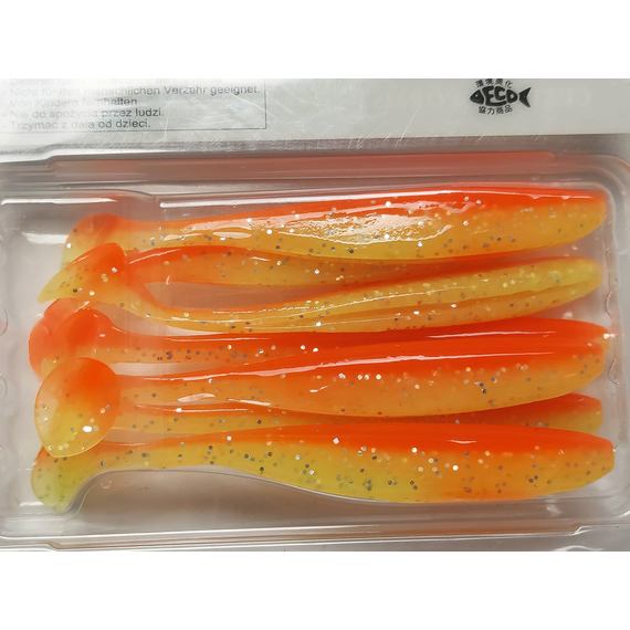 Силікон Keitech Easy Shiner 4" (7 шт/упак), колір:pal#04 sun shine lemon, Довжина силікону: 4" (10.2 см), Колір силікону: PAL#04 Sun Shine Lemon, фото , изображение 8