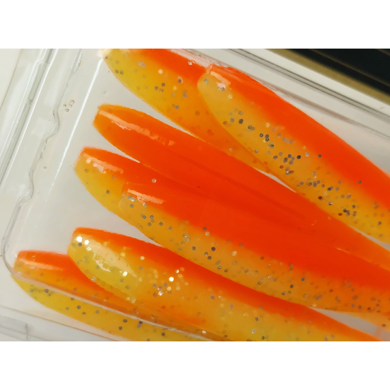 Силікон Keitech Easy Shiner 4" (7 шт/упак), колір:pal#04 sun shine lemon, Довжина силікону: 4" (10.2 см), Колір силікону: PAL#04 Sun Shine Lemon, фото , изображение 9