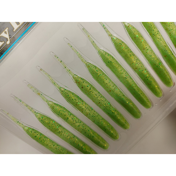 Силікон Keitech Sexy Impact 2.8" 12, колір:424 lime chartreuse, Довжина силікону: 2.8" (7.1 см), Колір силікону: 424 Lime Chartreuse, фото , изображение 8