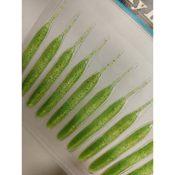 Силікон Keitech Sexy Impact 2.8" 12, колір:424 lime chartreuse, Довжина силікону: 2.8" (7.1 см), Колір силікону: 424 Lime Chartreuse, фото , изображение 10