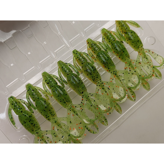 Силікон Keitech Crazy Flapper 2.8" (8 шт/уп), колір: ea#05 hot fire tiger, Довжина силікону: 2.8" (7.1 см), Колір силікону: EA#05 Hot Fire Tiger, фото , изображение 9