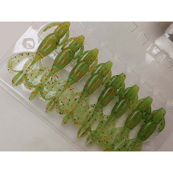 Силікон Keitech Crazy Flapper 2.8" (8 шт/уп), колір: ea#05 hot fire tiger, Довжина силікону: 2.8" (7.1 см), Колір силікону: EA#05 Hot Fire Tiger, фото , изображение 10