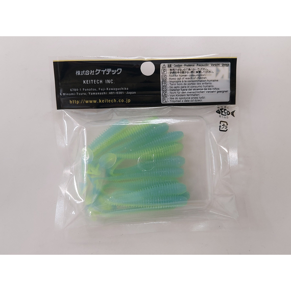 Силікон Keitech Swing Impact 2" (12 шт/упак), колір:pal#03 ice chartreuse, Довжина силікону: 2" (5.1 см), Колір силікону: PAL#03 Ice Chartreuse, фото , изображение 4