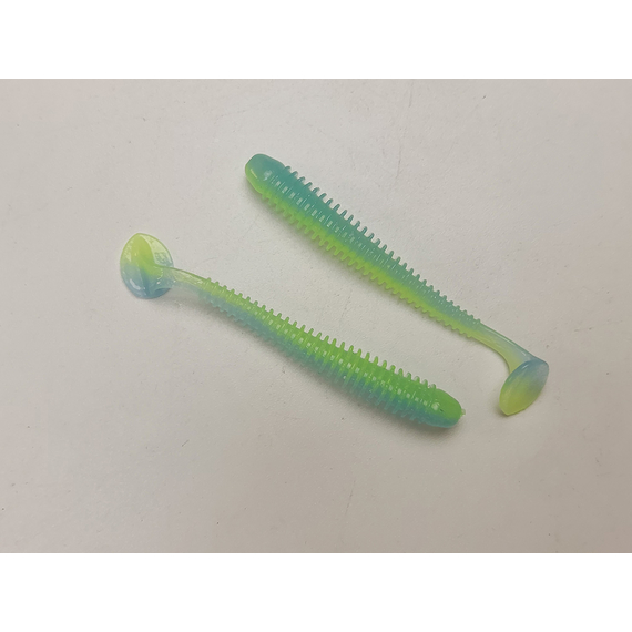 Силікон Keitech Swing Impact 2" (12 шт/упак), колір:pal#03 ice chartreuse, Довжина силікону: 2" (5.1 см), Колір силікону: PAL#03 Ice Chartreuse, фото , изображение 6