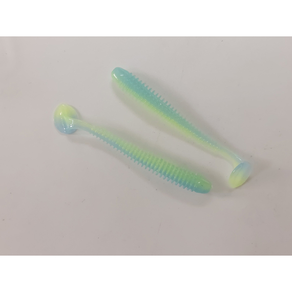 Силікон Keitech Swing Impact 2" (12 шт/упак), колір:pal#03 ice chartreuse, Довжина силікону: 2" (5.1 см), Колір силікону: PAL#03 Ice Chartreuse, фото , изображение 7