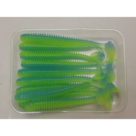 Силикон Keitech Swing Impact 2.5" (10 шт/упак) ц:pal#03 ice chartreuse, Длина силикона: 2.5" (6.3 см), Расцветка силикона: EA#13 Ice Chartreuse, фото , изображение 5