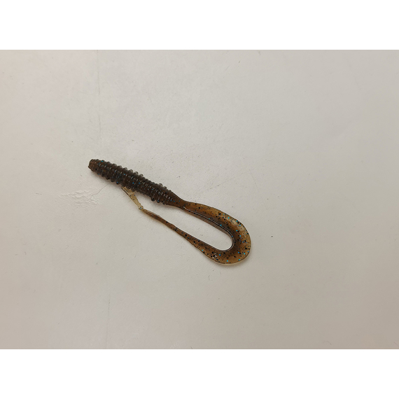 Силікон Keitech Mad Wag Mini 2.5" (12 шт/упак), колір:207 green pumpkin pp. flk, Довжина силікону: 2.5" (6.3 см), Колір силікону: 207 Green Pumpkin PP. Blue FLK, фото , изображение 16