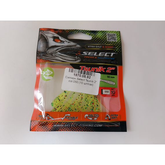 Силікон Select Tsunik 2" col.050 (10 шт/упак), Довжина силікону: 2" (5.08 см), Колір силікону: 050, фото , изображение 6