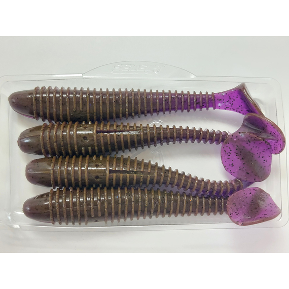 Силикон Select Fatfish 4.8" col.888 (4 шт/упак), Длина силикона: 4.8" (12.19 см), Расцветка силикона: 888, фото , изображение 5